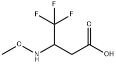 Butanoic acid, 4,4,4-trifluoro-3-(methoxyamino)- Structure