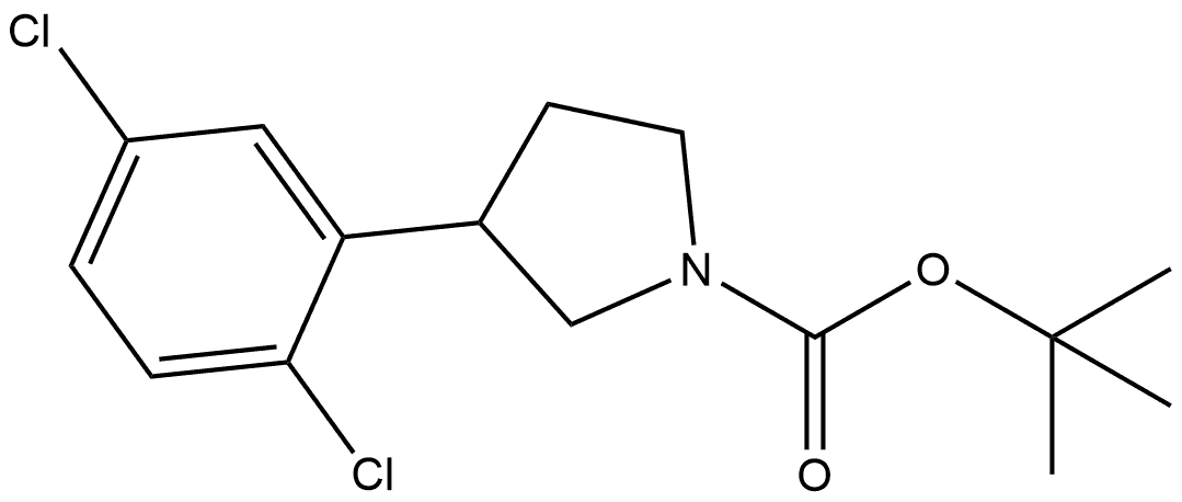 1-Boc-3-(2,5-dichlorophenyl)pyrrolidine Structure