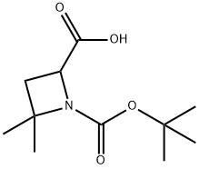 1,2-Azetidinedicarboxylic acid, 4,4-dimethyl-, 1-(1,1-dimethylethyl) ester Structure