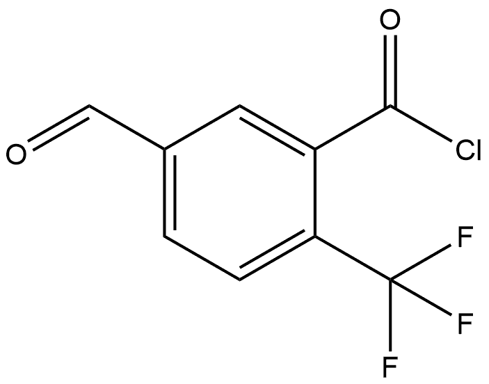 5-Formyl-2-(trifluoromethyl)benzoyl chloride Structure