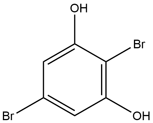 2,5-Dibromo-1,3-benzenediol Structure