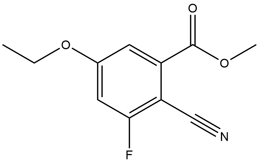 Methyl 2-cyano-5-ethoxy-3-fluorobenzoate Structure