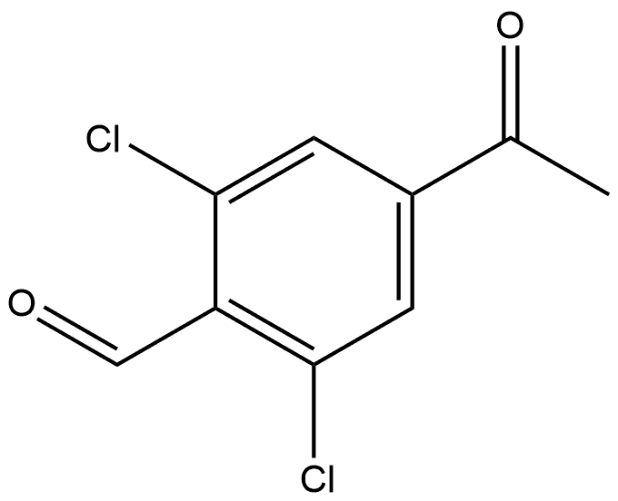 4-acetyl-2,6-dichlorobenzaldehyde Structure