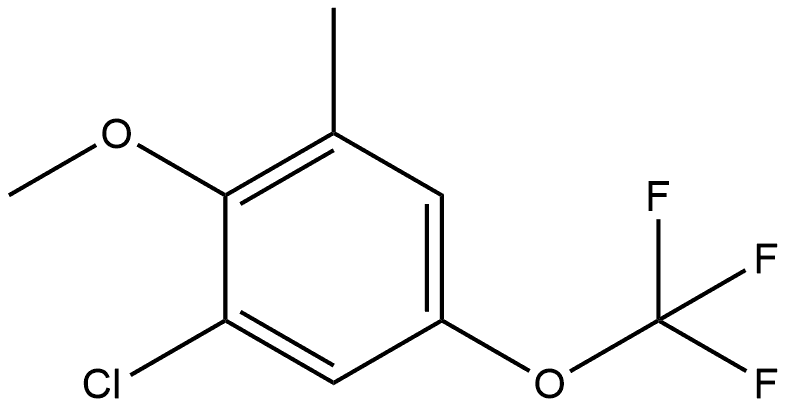 1-Chloro-2-methoxy-3-methyl-5-(trifluoromethoxy)benzene Structure