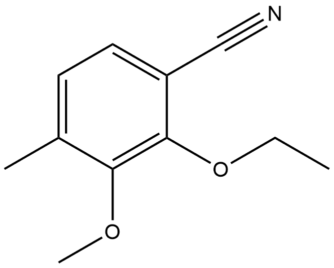 2-Ethoxy-3-methoxy-4-methylbenzonitrile Structure