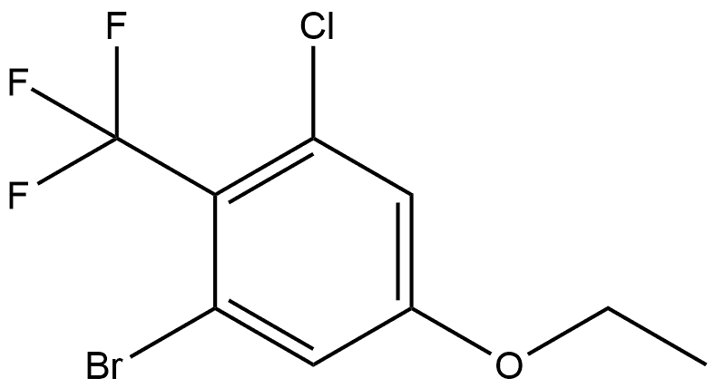 1-Bromo-3-chloro-5-ethoxy-2-(trifluoromethyl)benzene Structure