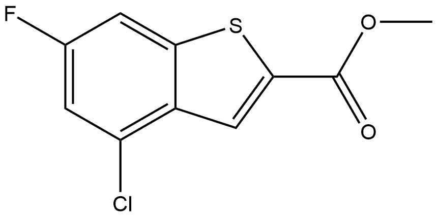 Methyl 4-Chloro-6-fluorobenzothiophene-2-carboxylate Structure