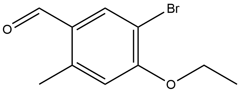 5-Bromo-4-ethoxy-2-methylbenzaldehyde Structure