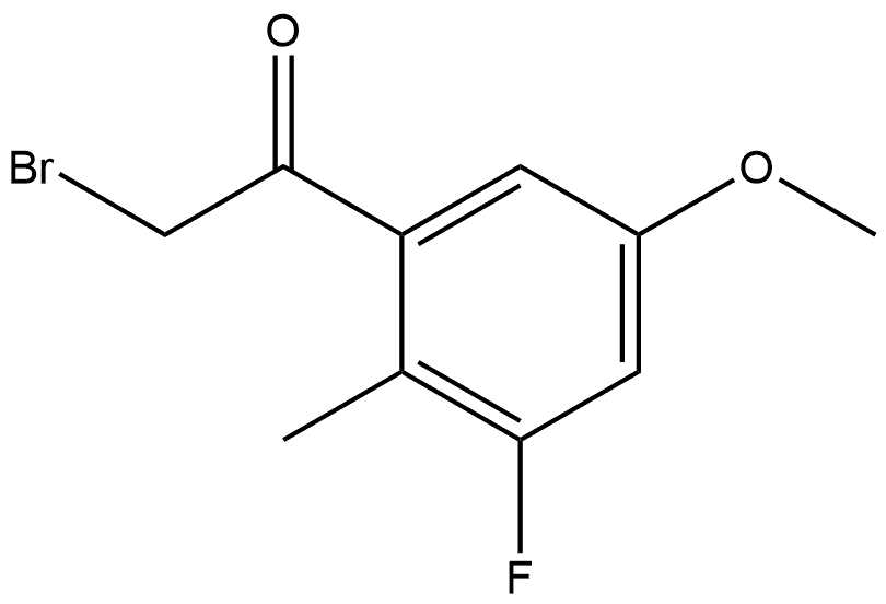 2-Bromo-1-(3-fluoro-5-methoxy-2-methylphenyl)ethanone Structure