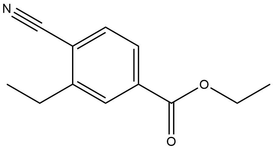 Ethyl 4-cyano-3-ethylbenzoate Structure