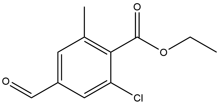 Ethyl 2-chloro-4-formyl-6-methylbenzoate Structure