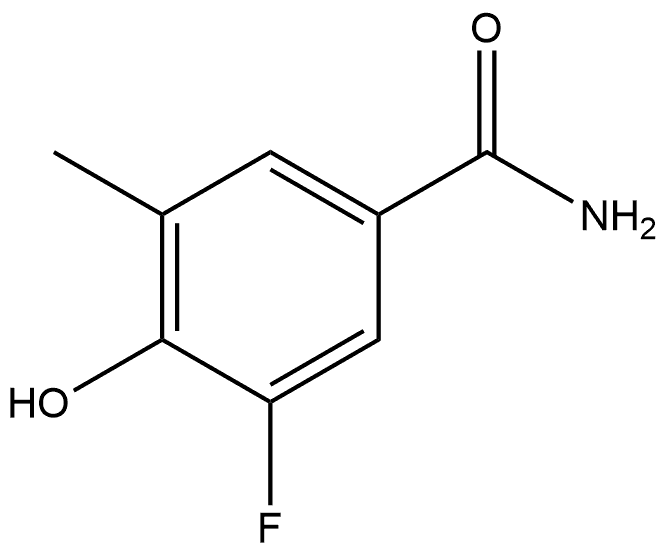 3-Fluoro-4-hydroxy-5-methylbenzamide Structure