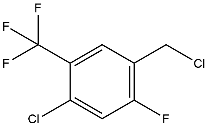 1-Chloro-4-(chloromethyl)-5-fluoro-2-(trifluoromethyl)benzene Structure