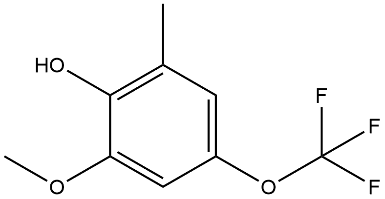 2-Methoxy-6-methyl-4-(trifluoromethoxy)phenol Structure