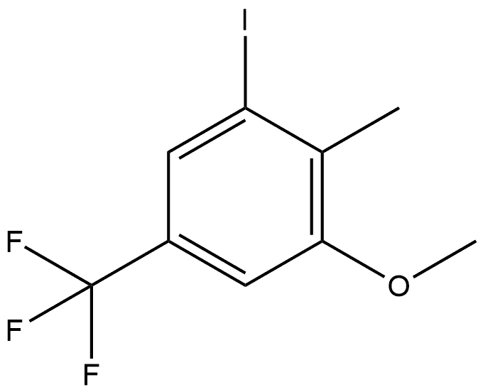 1-Iodo-3-methoxy-2-methyl-5-(trifluoromethyl)benzene 구조식 이미지