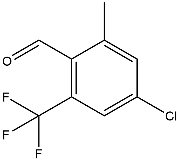 4-Chloro-2-methyl-6-(trifluoromethyl)benzaldehyde Structure