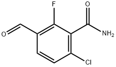 6-chloro-2-fluoro-3-formylbenzamide Structure