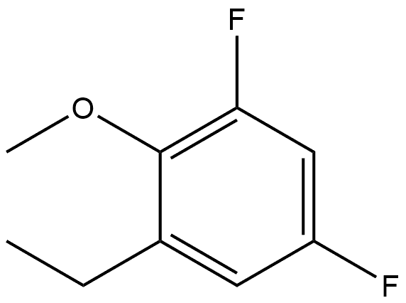 1-Ethyl-3,5-difluoro-2-methoxybenzene Structure