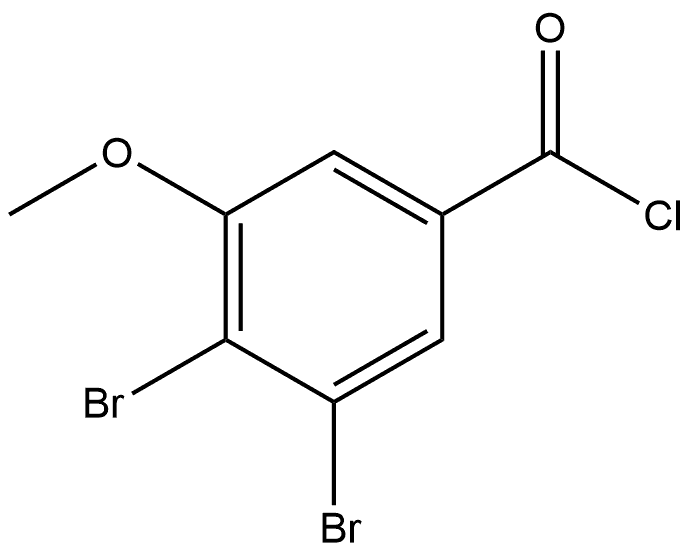 3,4-Dibromo-5-methoxybenzoyl chloride Structure