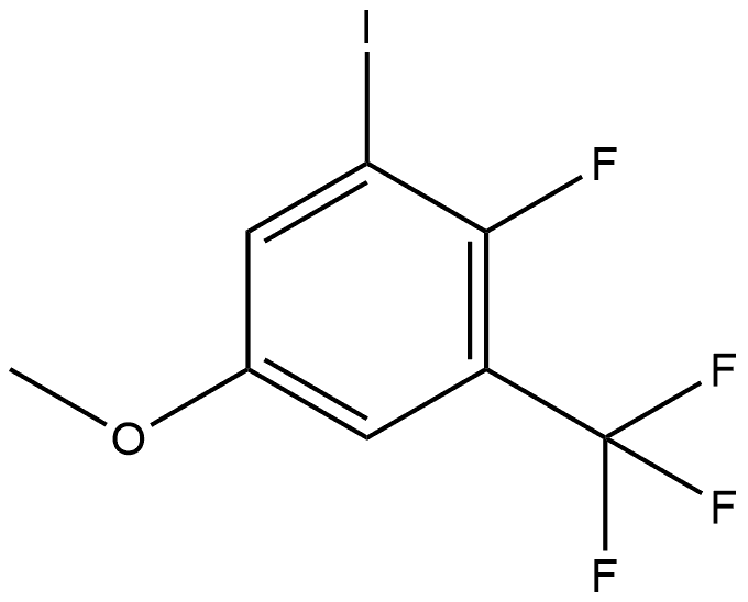 2-fluoro-1-iodo-5-methoxy-3-(trifluoromethyl)benzene Structure