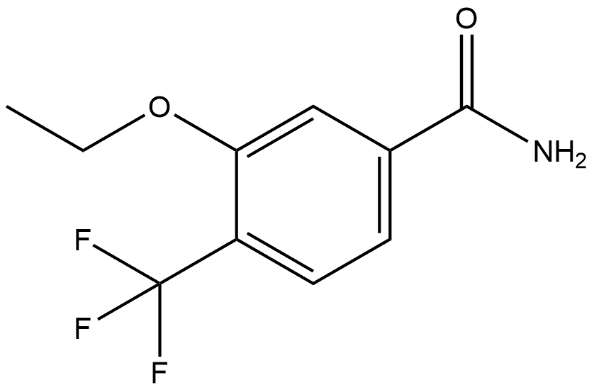 3-Ethoxy-4-(trifluoromethyl)benzamide Structure