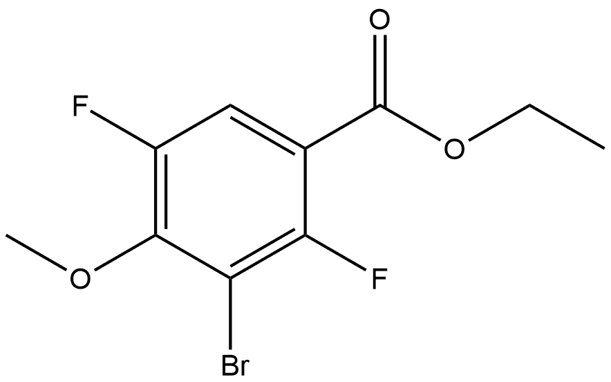 Ethyl 3-bromo-2,5-difluoro-4-methoxybenzoate Structure