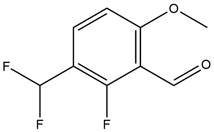 3-(difluoromethyl)-2-fluoro-6-methoxybenzaldehyde Structure