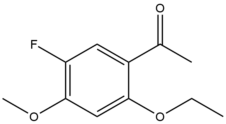 1-(2-Ethoxy-5-fluoro-4-methoxyphenyl)ethanone Structure