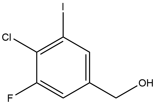 4-Chloro-3-fluoro-5-iodobenzenemethanol Structure