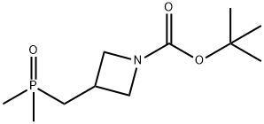 1-Azetidinecarboxylic acid, 3-[(dimethylphosphinyl)methyl]-, 1,1-dimethylethyl ester Structure