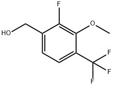 Benzenemethanol, 2-fluoro-3-methoxy-4-(trifluoromethyl)- Structure