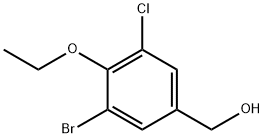 (3-Bromo-5-chloro-4-ethoxyphenyl)methanol Structure