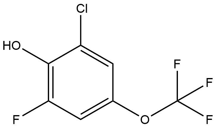 2-Chloro-6-fluoro-4-(trifluoromethoxy)phenol Structure