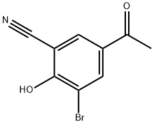 Benzonitrile, 5-acetyl-3-bromo-2-hydroxy- 구조식 이미지