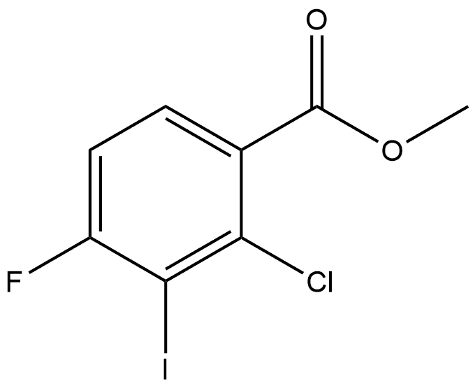 Methyl 2-chloro-4-fluoro-3-iodobenzoate Structure