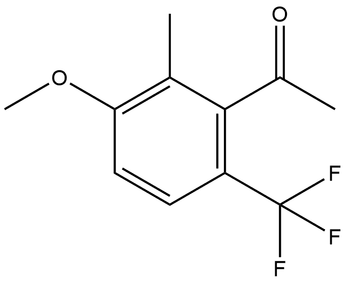 1-[3-Methoxy-2-methyl-6-(trifluoromethyl)phenyl]ethanone Structure