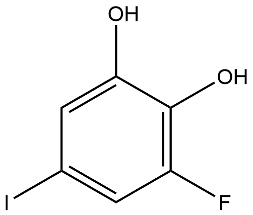 3-fluoro-5-iodobenzene-1,2-diol Structure