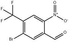 5-Bromo-2-nitro-4-(trifluoromethyl)benzaldehyde 구조식 이미지