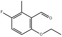 6-thoxy-3-fluoro-2-mthylbnzaldhyd Structure