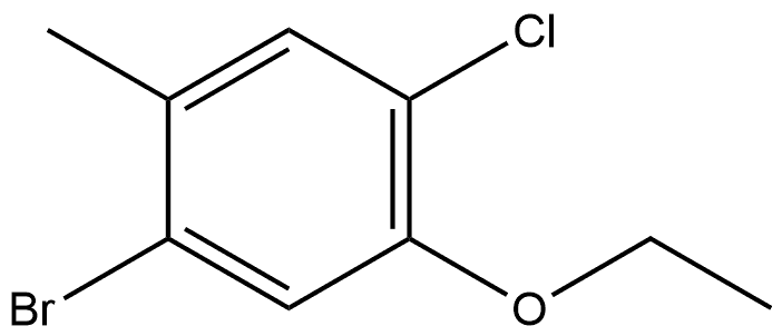 1-bromo-4-chloro-5-ethoxy-2-methylbenzene Structure