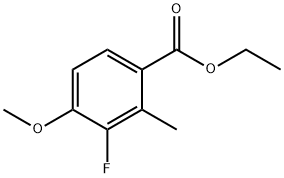 Ethyl 3-fluoro-4-methoxy-2-methylbenzoate Structure