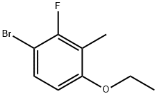 1-bromo-4-ethoxy-2-fluoro-3-methylbenzene Structure