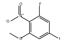 Benzene, 1-fluoro-5-iodo-3-methoxy-2-nitro- Structure