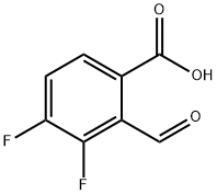 Benzoic acid, 3,4-difluoro-2-formyl- Structure