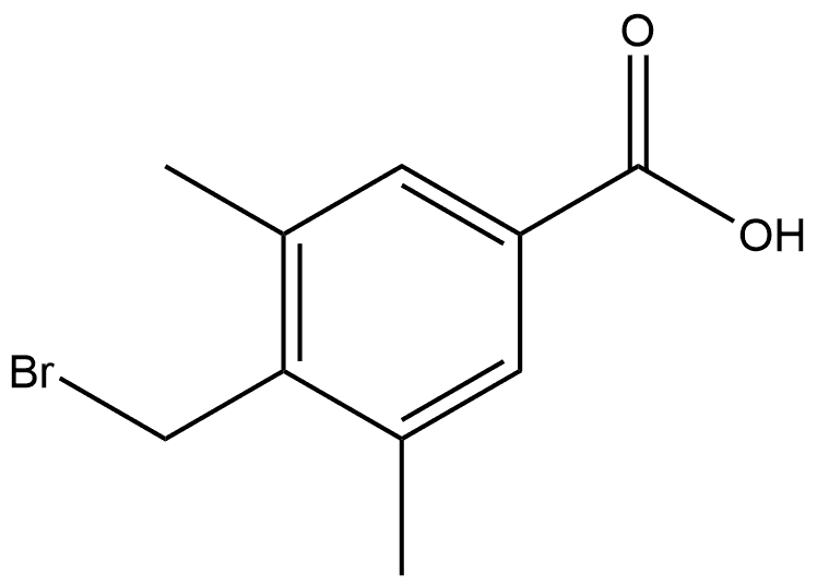 4-(Bromomethyl)-3,5-dimethylbenzoic acid 구조식 이미지