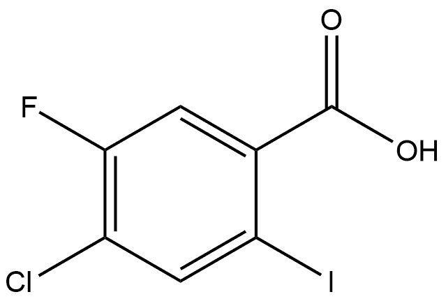 4-chloro-5-fluoro-2-iodobenzoic acid Structure