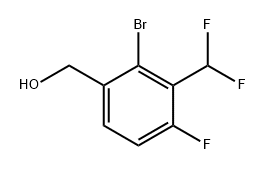 Benzenemethanol, 2-bromo-3-(difluoromethyl)-4-fluoro- 구조식 이미지