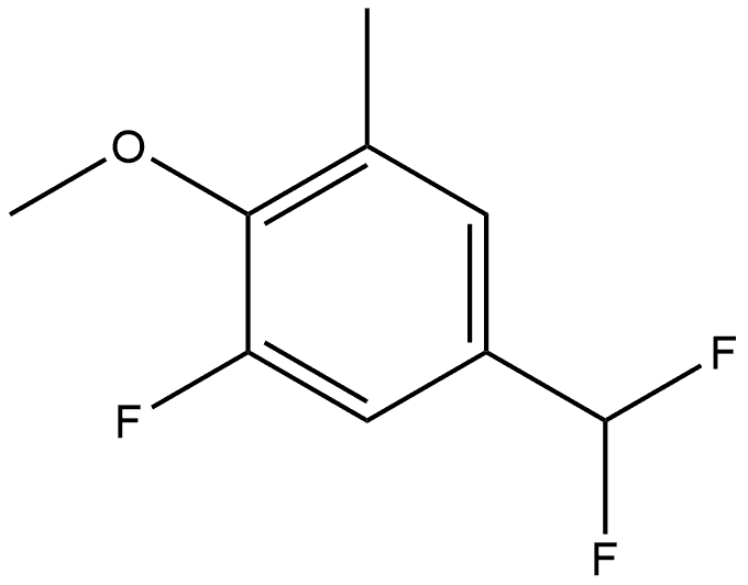 5-(Difluoromethyl)-1-fluoro-2-methoxy-3-methylbenzene Structure