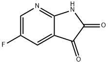 1H-Pyrrolo[2,3-b]pyridine-2,3-dione, 5-fluoro- Structure