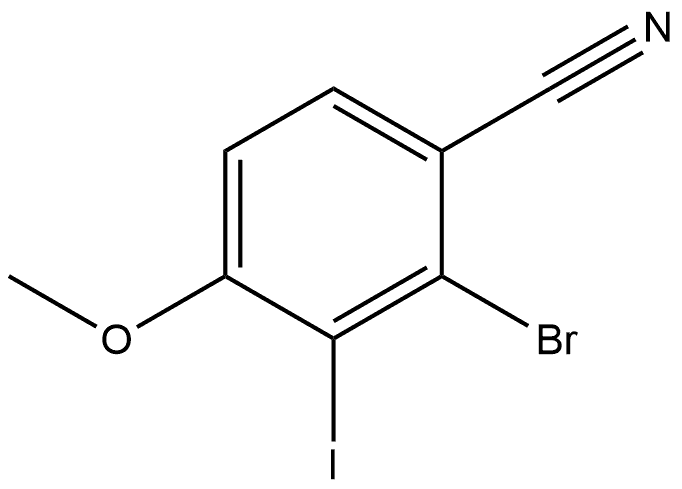 2-Bromo-3-iodo-4-methoxybenzonitrile Structure